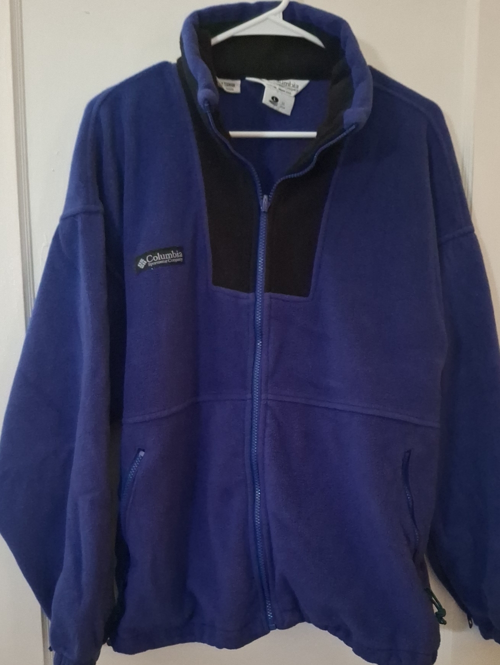 Columbia Women's Full-Zip Fleece Jacket - Royal Blue with Black Trim